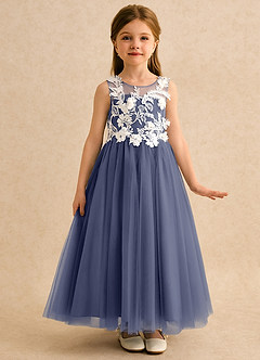 Azazie Mixie Flower Girl Dresses Stormy Ball-Gown Lace Dress image5