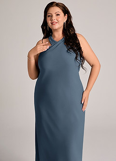 Azazie Doretta Bridesmaid Dresses Neptune Mermaid Pleated Chiffon Dress image11