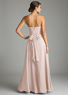 Azazie Tamira Suknie dla druhen Linia A Pofałdowany Szyfon Do ziemi Sukienka image4