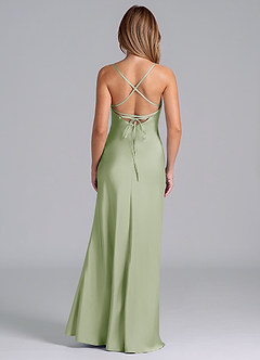 Azazie Seema Bridesmaid Dresses Dusty Sage Mermaid Corset Stretch Satin Dress image7