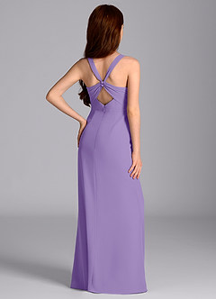 Azazie Mero Junior Tahiti Mermaid Pleated Chiffon Dress image2
