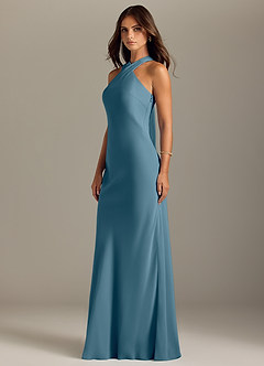 Azazie Doretta Bridesmaid Dresses Bermuda Mermaid Pleated Chiffon Dress image4
