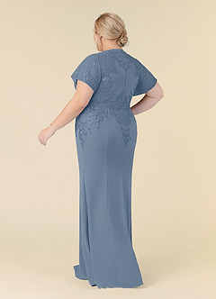 Azazie Adonna Mother of the Bride Dresses Dusty Blue Mermaid Lace Dress image8