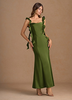 Vestido Verde Oliva Largo Lilibet image3