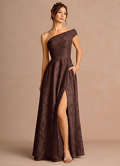 Priscilla Mocha Coco Maxi Dress image4
