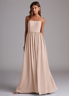 Azazie Calianna Bridesmaid Dresses English Rose A-Line Off the Shoulder Chiffon Convertible Dress image4