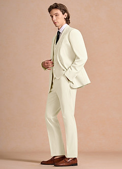 front James Ivory Structured Stretch 3-piece suit