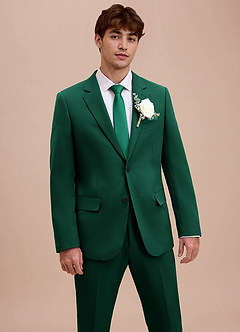 front Ethan Emerald Refined Weave Suit Jacket