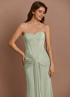 Vestido Salvia Polvoriento Largo Kalliope  image7