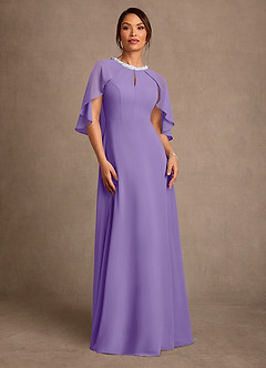 Azazie Winnifred Mother of the Bride Dresses Tahiti A-Line Beaded Chiffon Dress image1