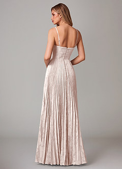 Azazie Akiko Bridesmaid Dresses Blushing Pink A-Line Sweetheart Neckline Floral Burnout Dress image2