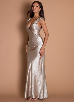 Maxi jurk Adrina Sandstone image3