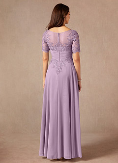 Azazie Raissa Kleider für die Brautmutter A-Linie Spitze Chiffon Kleid Blauregen image2
