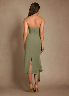 Azazie Dinanta Kleider für die Brautmutter Spalte Plissee Chiffon Kleid Pistazie image3