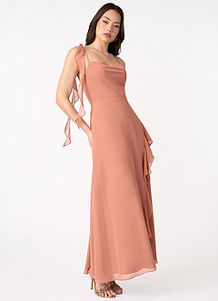 Candace Copper Ruffle Gown image5