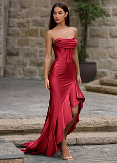 Siren Wine Mermaid Prom Dress image6