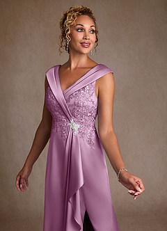 Azazie Santa Monica Moeder van de bruid jurken A-Lijn Jurk van Kant Blauweregen image5