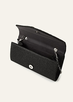 front Geometrisk kristallutsmyckad kuvertväska