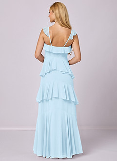 Barbie ♥ Azazie Bridesmaid Dresses Sky Blue A-Line Sweetheart Neckline Chiffon Dress image5