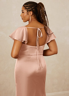 Christian Siriano Bridal for Azazie 1005 Brautjungfernkleider Etui Herzausschnitt Stretch-Satin Kleid Roségold image16