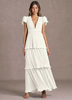 Maxi jurk Talira Wit image5