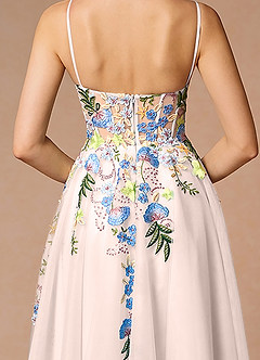 Iverine Blush Pink Multi Midi Dress image6