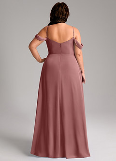 Azazie Marley Bridesmaid Dresses Desert Rose A-Line Off the Shoulder Chiffon Convertible Dress image12