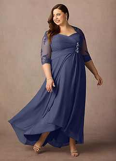 Azazie Anne Kleider für die Brautmutter Etui Herzchen Pailletten Spitze Kleid Sturm image12