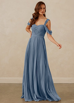 Christian Siriano Bridal for Azazie 1013 Bridesmaid Dresses Twilight A-Line Off the Shoulder Chiffon Dress image7