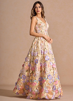 Maxi jurk Madaline Pastelpaars image3