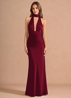Linnea Merlot Maxi Dress image3