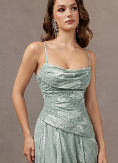 Dominica Frosted Sage Maxi Dress image13