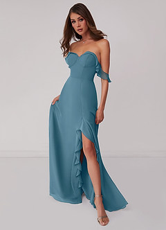 Barbie ♥ Azazie Final Sale Bermuda A-Line Off the Shoulder Chiffon Convertible Dress image1