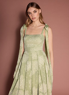 Anesa Celadon Bow Maxi Dress image3
