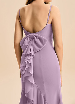 Azazie Lioren Junior Wisteria Mermaid Bow Chiffon Dress image6