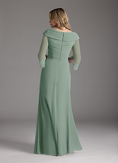 Azazie Jaycee Abiti per la Madre della Sposa Abito A-Line in Chiffon Salvia Argentata image6