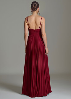 Azazie Catie Bridesmaid Dresses Burgundy A-Line Sweetheart Neckline Chiffon Dress image6