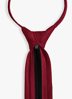 front Boy's Matte Satin Pre-Tie