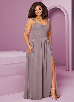 Barbie ♥ Azazie Bridesmaid Dresses Dusk A-Line Pleated Chiffon Dress image12