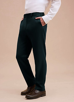 front Ethan Marinblå Raffinerade vävda klänningsbyxor