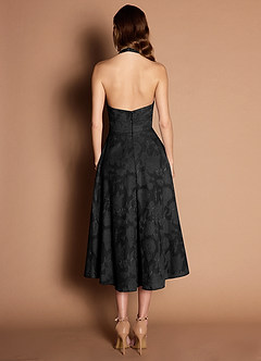 Soraya Black Midi Dress image3