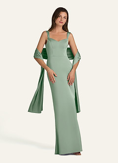 Azazie Matching Color Stretch Satin Shawl