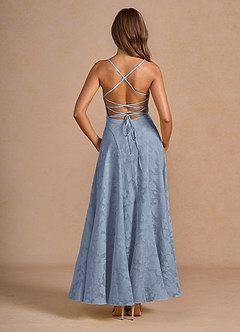 Maxi jurk Irelia Poederblauw image3