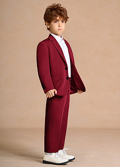 front Oliver Borgoña Traje de 2 piezas para niños