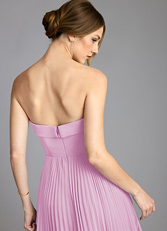 Azazie Mariana Brudtärnklänningar Klä av A-Linje i Chiffong Axelbandslös Godisrosa image6