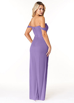 Azazie Tessa Bridesmaid Dresses Tahiti Sheath Sweetheart Off-The-Shoulder Mesh Convertible Dress image5
