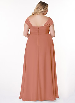 Azazie Kaitlynn Bridesmaid Dresses MAI TAI Empire Ruched Chiffon Convertible Dress image11