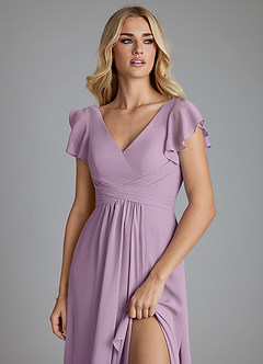 Azazie Omari Bridesmaid Dresses Wisteria A-Line Chiffon Dress image5