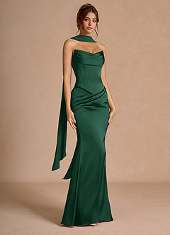 Vestido Verde Esmeralda Largo Sorrel image3