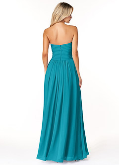 Azazie Yazmin Bridesmaid Dresses Jade A-Line Sweetheart Neckline Chiffon Convertible Dress image2